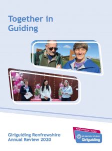 Text: Together in Guiding, Girlguiding Renfrewshire Annual Review 2021